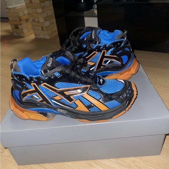 Balenciaga Runners (Blue and Orange Colorway) - Picture 1 of 8